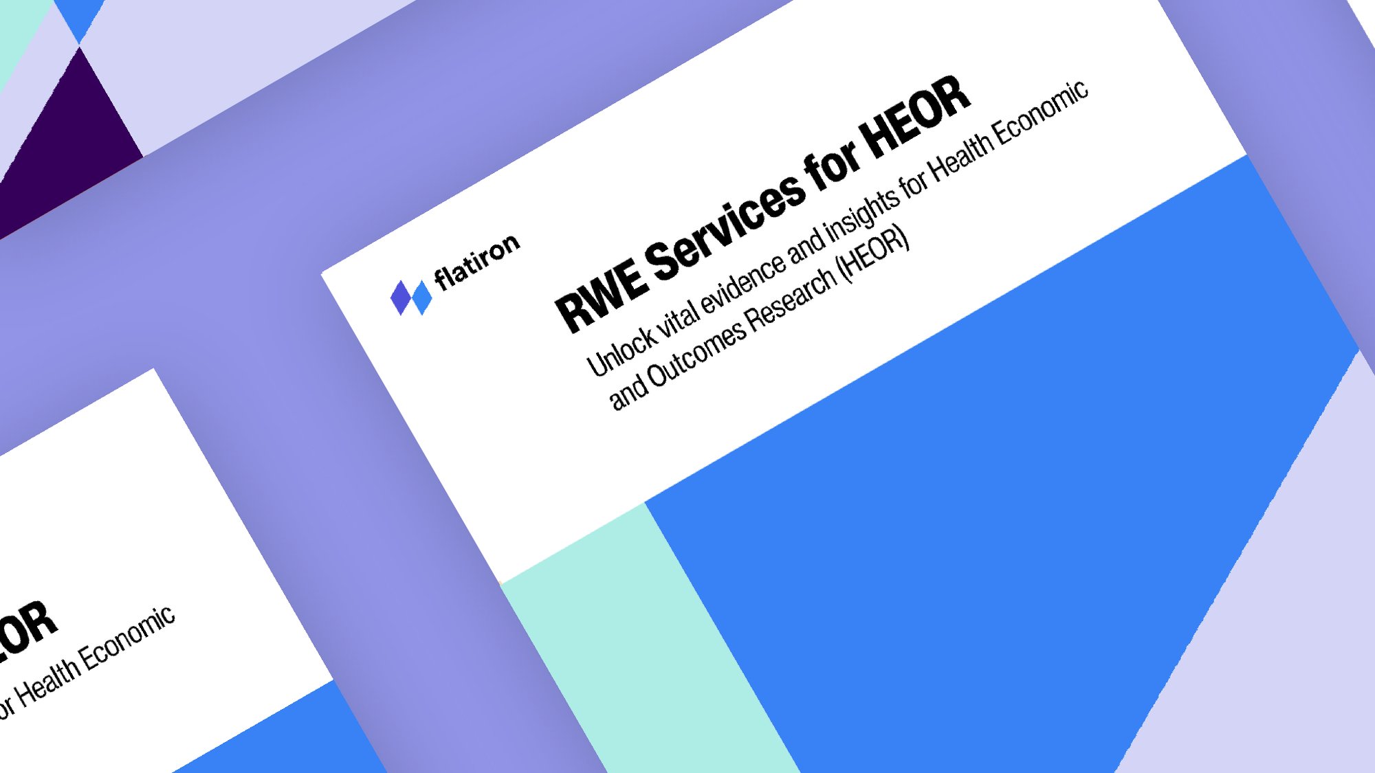 Thumbnail of the downloadable guide "RWE Services for HEOR"