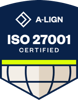 ISO 27001 certified by A-LIGN